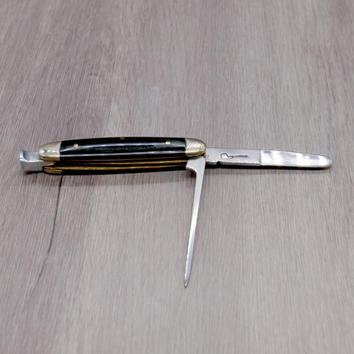 Rodgers Sheffield Luxury Pipe Knife - Buffalo Inlay